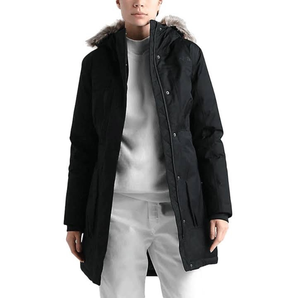 NWOT North Face Downtown Parka Winter Jacket with Faux Detachable Fur